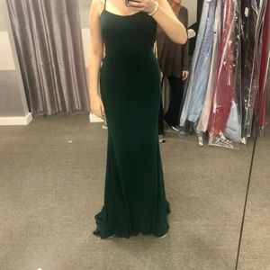 Faviana Green Formal Dress Size 8